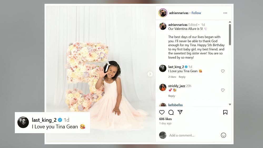 Derrick Henry sends 5-word message to daughter Valentina (Image Credit: Adrianna Rivas/IG)